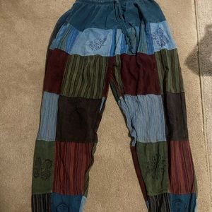 patchwork hippie pants